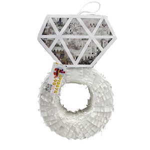 Diamond Ring Pinata, Bridal Showers Weddings, Sparkly Ring Design, Perfect for Engagement Parties, Party Game & Decoration for Celebrations