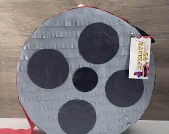 Movie Themed Pinata, Movie Theater Party Décor, Cinema Fun Party Supplies, Hollywood Birthday Party Gift, Film Reel Cutouts, Ready to Ship