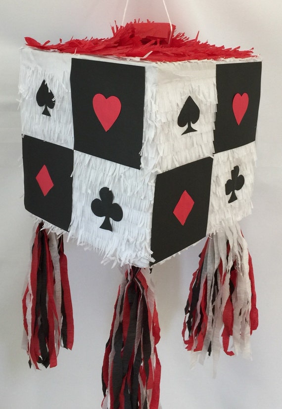 Card Game Theme Pinata Available as Pull Strings Pinata or Etsy