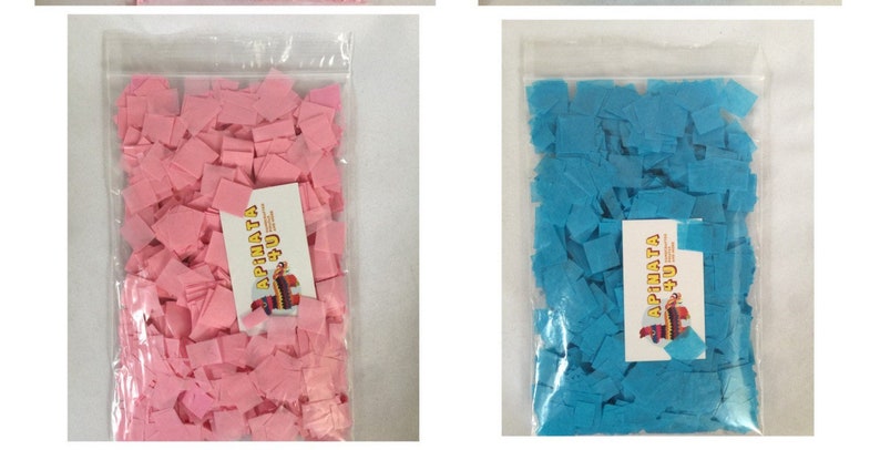 Sale Colored Confetti Biodegradable Match Your Themed Table Scatter Gender Reveal Confetti Pink Blue Orange Red More Colors Available image 1
