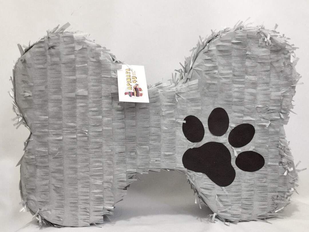 Dog Bone Piñata 20 Gray Color Etsy