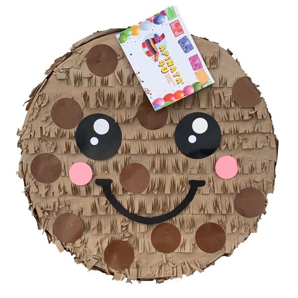 Sale! Ready To Ship! Smiling Chocolate Chip Cookie Pinata Great For Milk & Cookies Theme Birthday Party Teens Kids Adults