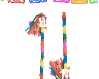 Sale Ready to Ship 20 Wooden Party Pinata Stick Pinata Wand Sturdy Hand  Decorated Custom Colors Available 