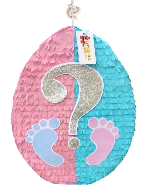 Gender Reveal ? Pull Piñata All Blue Pink Gender Reveal ? Pull Piñata All Blue Pink
