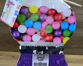 APINATA4U Gumball Machine Pinata 20"Tall Purple Color