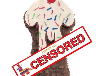 Flavor Theme Adult Pinata Pecker Pinata 20" Tall Adult Pinata Gag Gift Warning: For Adults Only