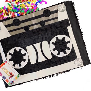 2-D Cassette Pinata Music Themed Birthday Handcrafted Custom Made