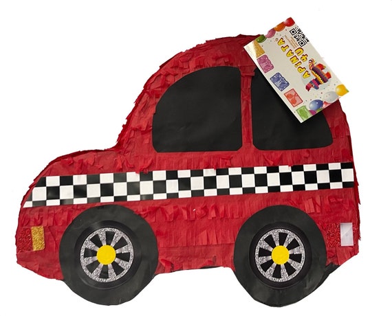 Verkauf 2x3 Geburtstag rotes Auto Pinata Rolling Dubs