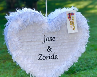 Personalized Wedding Heart Pinata Wedding Party Favor
