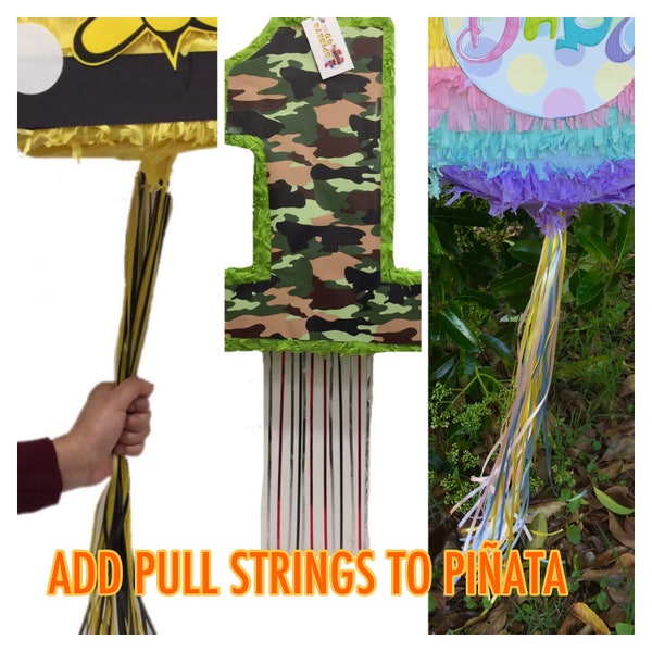 Add Pull Strings to Any Piñata Purchased from our Shop