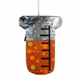 Test Tube Laboratory Pinata, Scientist Themed Beaker Pinata for Lab Decorations, Handmade Educational Activity for Kids, STEM Party Supply