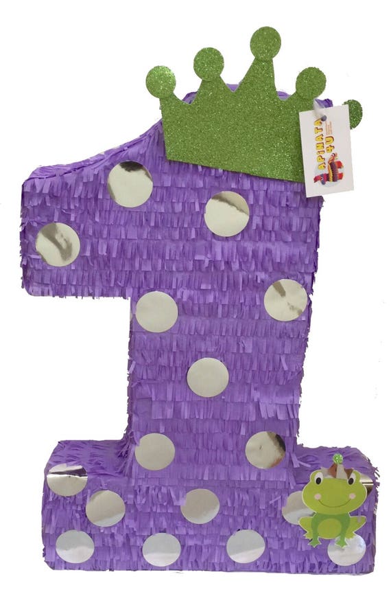 Large Number One Pinata Princess Theme First Birthday Etsy