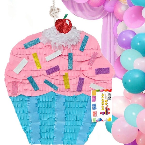 Handcrafted Cupcake Pinata Cupcake Party Favor