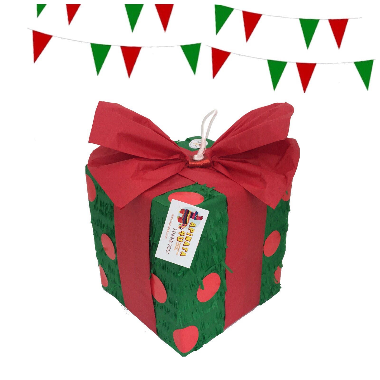 Listo para enviar Piñata en caja de regalo navideña, ideal para revelación  de género en Navidad -  México