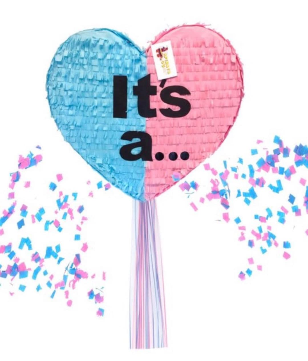 Coole Gender Reveal Piñata Mit Fragezeichen - Rosa/Blau Für Die Perfekte Baby-Überraschungsparty