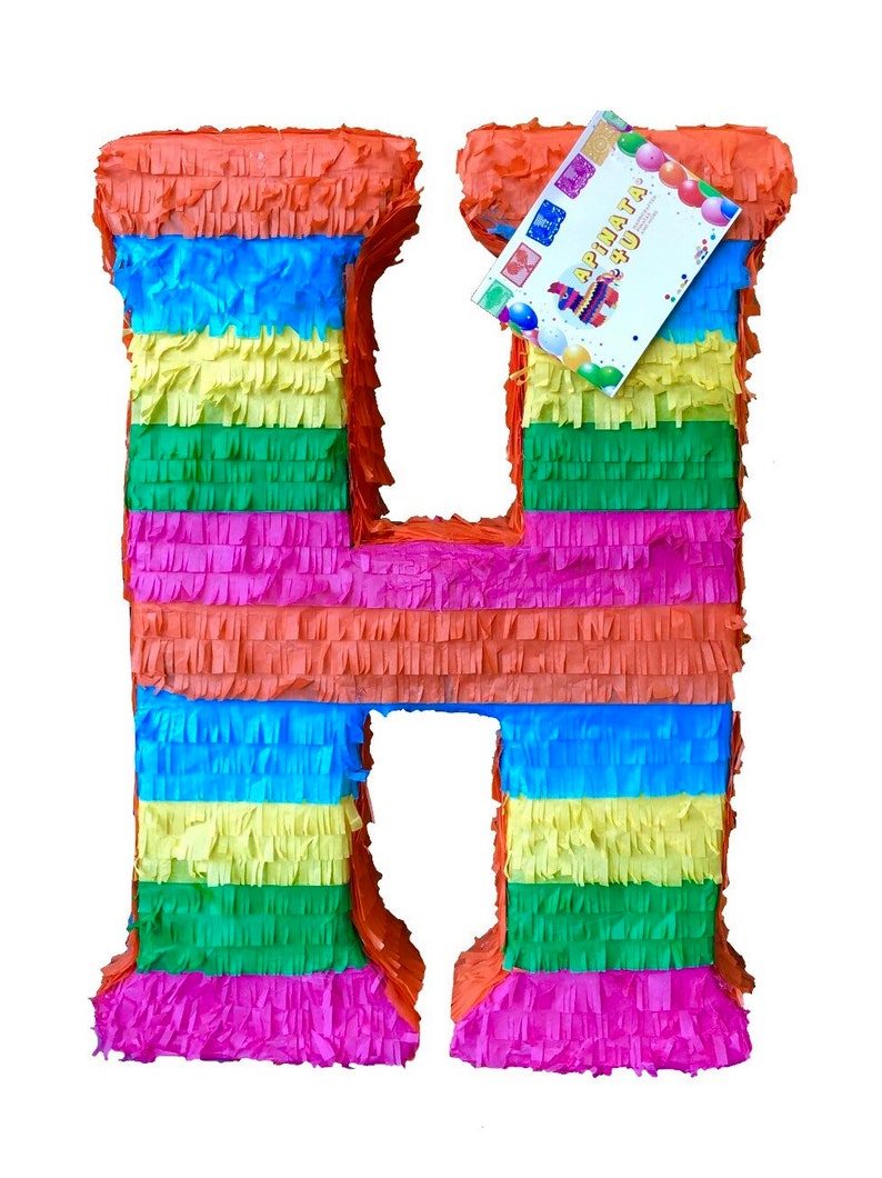 Sale Large Letter Pinatas 24 Tall Multicolored Fiesta Etsy