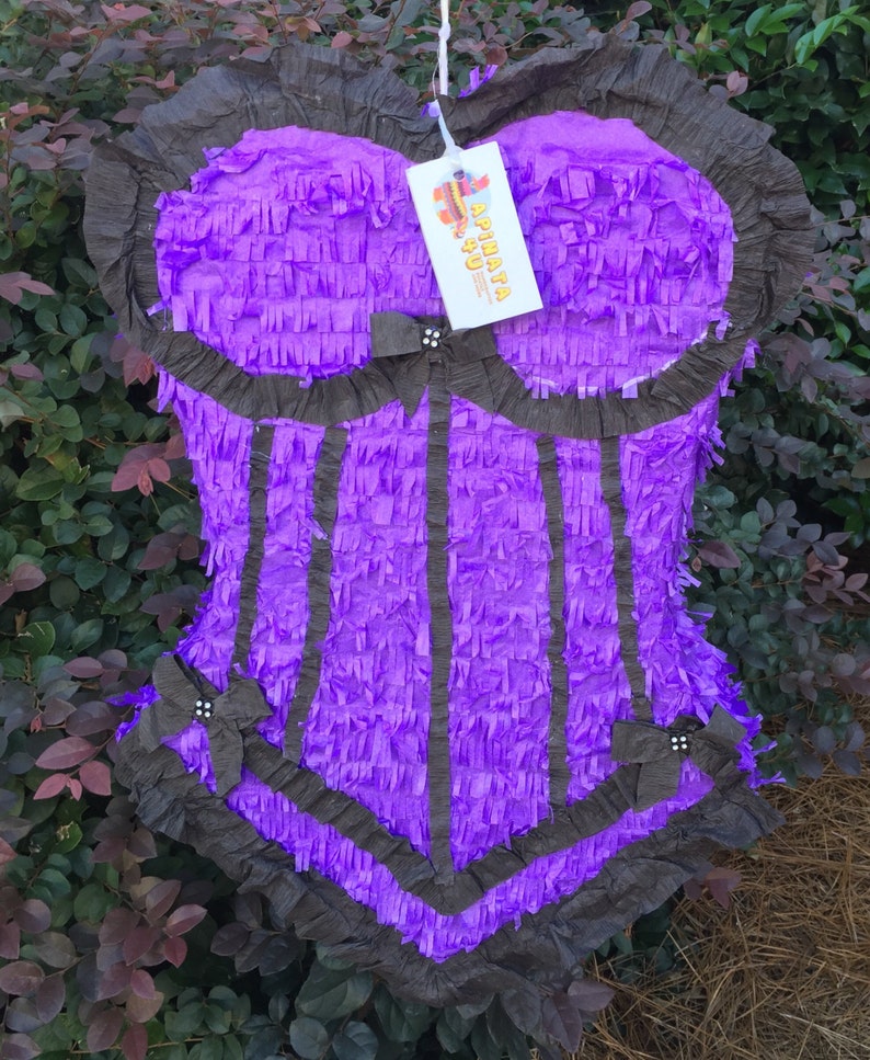 Purple Corset Pinata Bachelor Pinata Bachelorette Pinata Party Supplies Party Favors & Games
