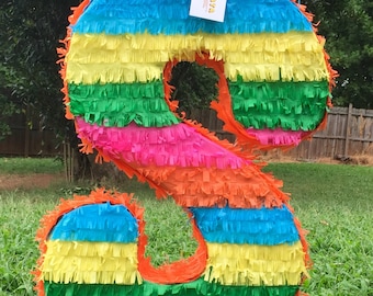 Vendita! Pronto a spedire! Pinatas da lettera alta 20 pollici, festa a tema Fiesta multicolore alta Cinco de Mayo