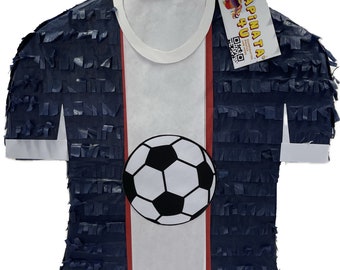 Sale! Ready To Ship! Handcrafted Custom Made Soccer Jersey Pinata Navy Color Argentina Soccer Player  Player Soccer Birthday Party Supplies