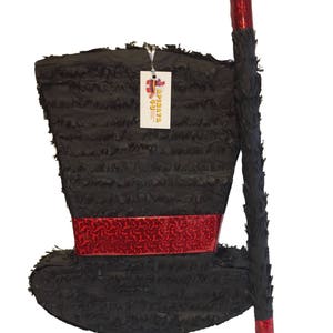 Sale! Ready To Ship! 20" Magician Hat Pinata with Matching Stick Circus Themed Birthday Party