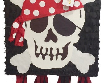 Sale! Ready to Ship! Pirate Flag Pinata Pirate Themed Birthday Party