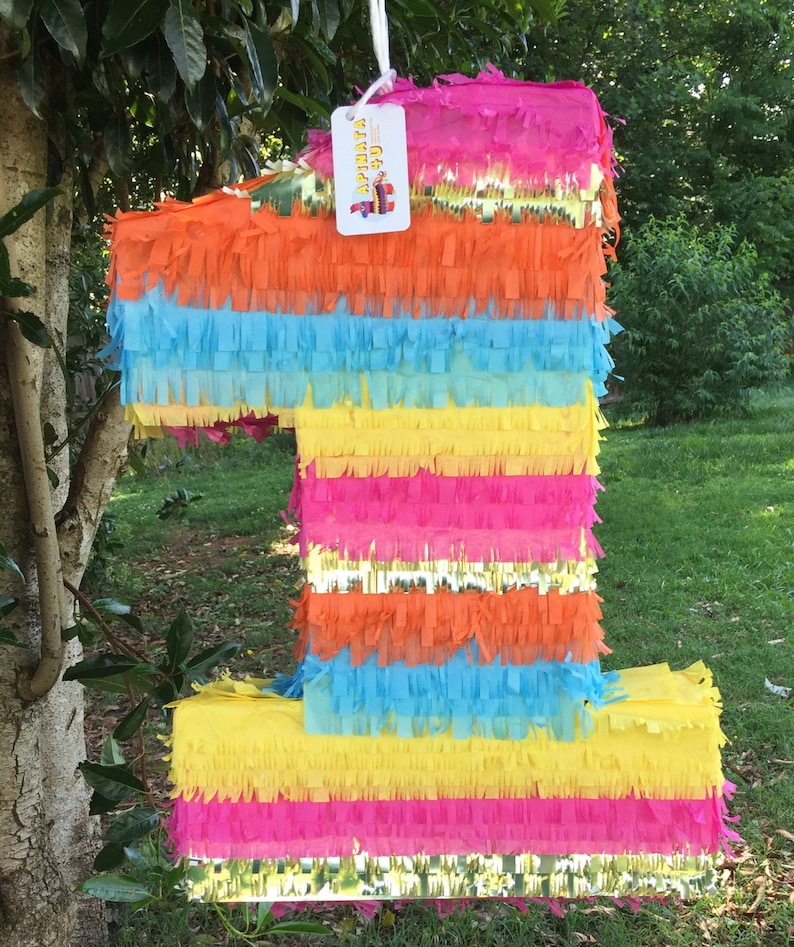 Large Number One Pinata Fiesta Theme 24 Tall