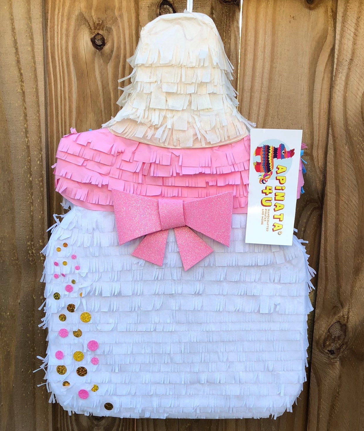 Bebé Niña Botella Piñata Baby Shower Etsy España