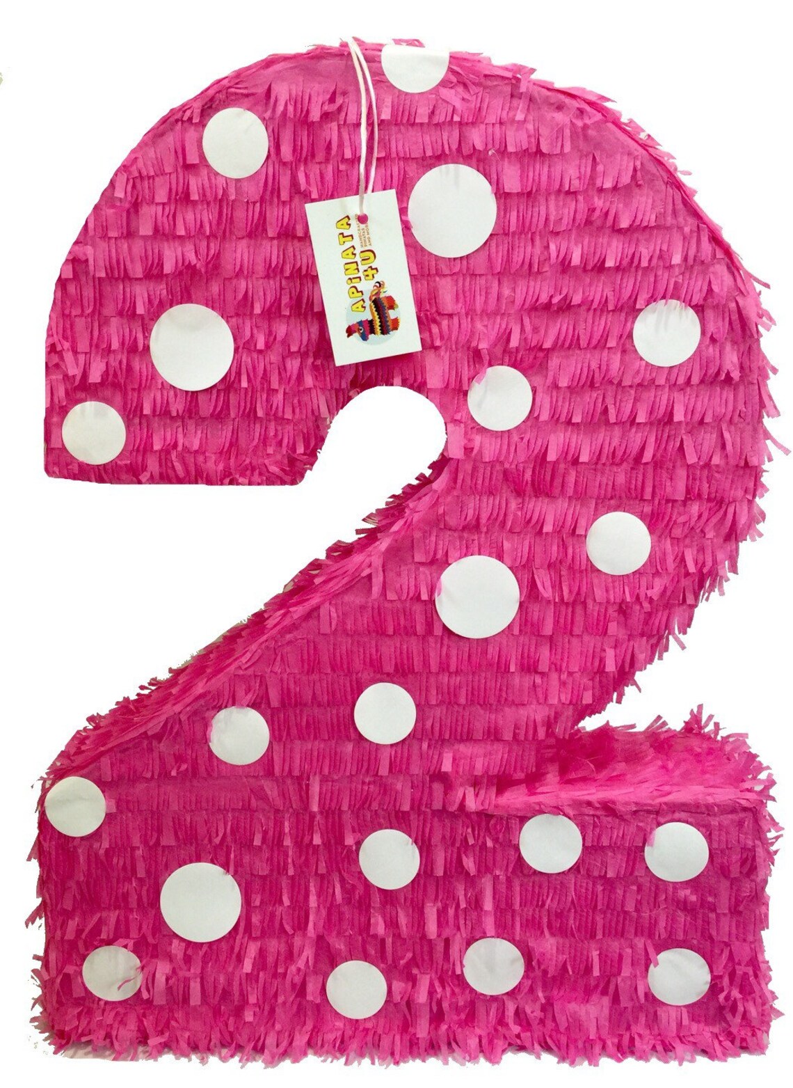 Large Number Two Pinata Second Birthday Pinata Pink Color & Etsy
