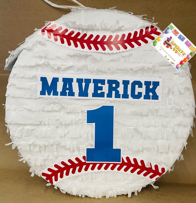 Sale Handcrafted Custom Made Baseball Pinata for Baseball Etsy
