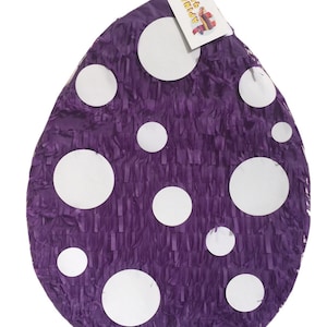 2-D Sale! Ready to Ship Easter Egg Pinata Purple Egg Easter Themed Birthday Easter Kids Party Supplies for Birthday Decoration, Gift for Her