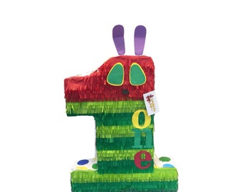 20'' Tall Number One Pinata Caterpillar Theme