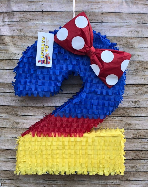 Large Number Two Pinata Princess Theme Etsy
