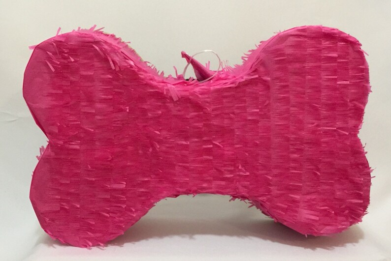 Hot Pink Dog Bone Pinata Pull Strings or Traditional Etsy