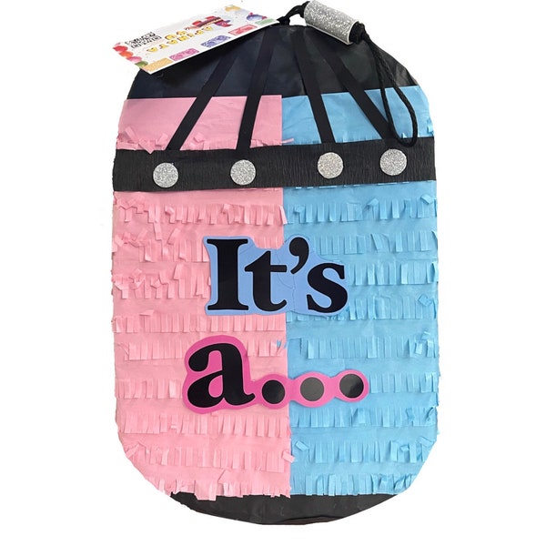 Sale! Punching Bag Gender Reveal Pinata Boxing Bag Pinata  20” Tall for Fitness Gender Reveal Pinata