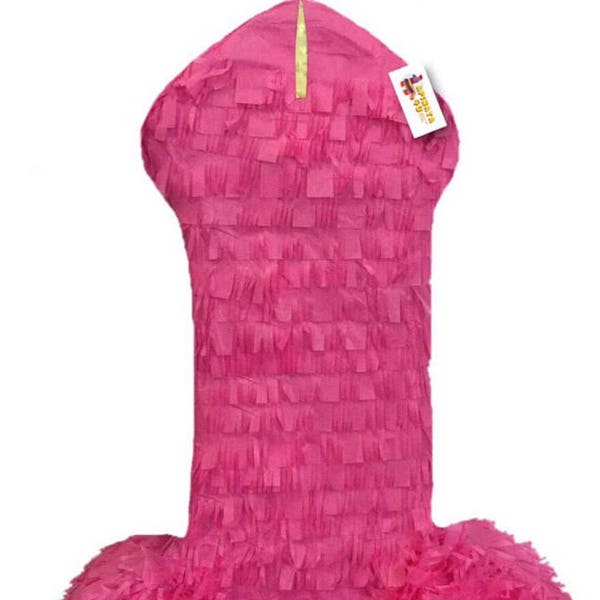 Sale! Ready To Ship! Pink Adult Party Pinata Pecker 20" Tall Gag Gift Penis Shape Girls Night Out Hen Party Bachelorette Party Supplies