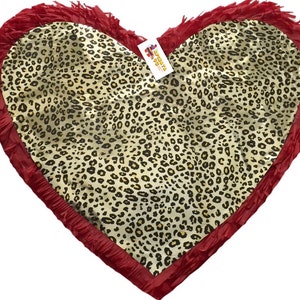 Leopard Print Heart Pinata Valentine&#39;s Day Pinata