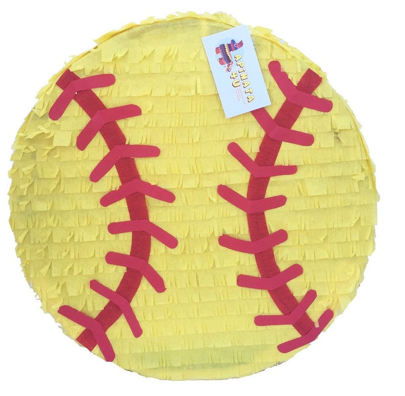 2-D Softball Theme Pinata