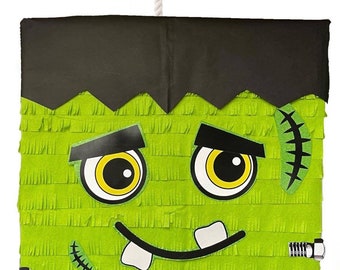 New! Ready to Ship Green Square Zombie Pinata Zombie Themed Happy Birthday First Halloween