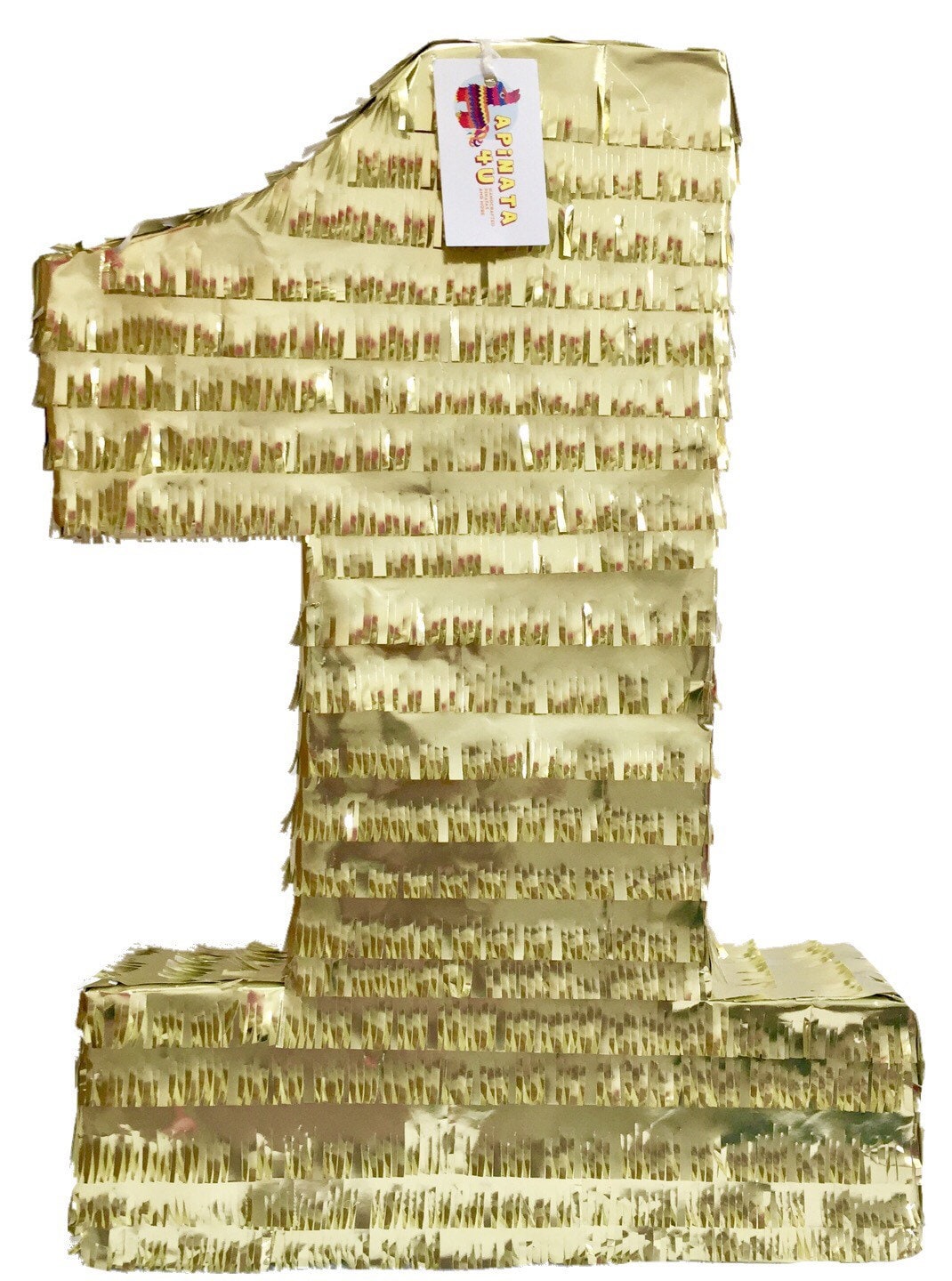 Sale Ready To Ship 20 Handcrafted Custom made Number One Pinata Gold Color First Birthday Gold Color Princess Birthday Prince