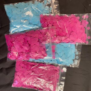 Biodegradable Confetti: Pink, Blue, & Mixed Color Table Scatter