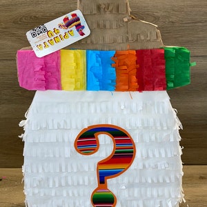 Fiesta Gender Reveal Baby Bottle Pinata 20"Tall