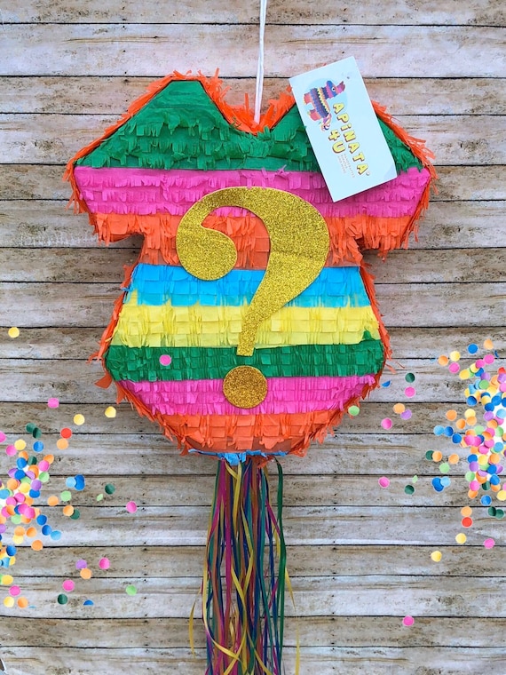 Fiesta Themed Gender Reveal Onesie Pinata Gender Reveal Pinata Etsy