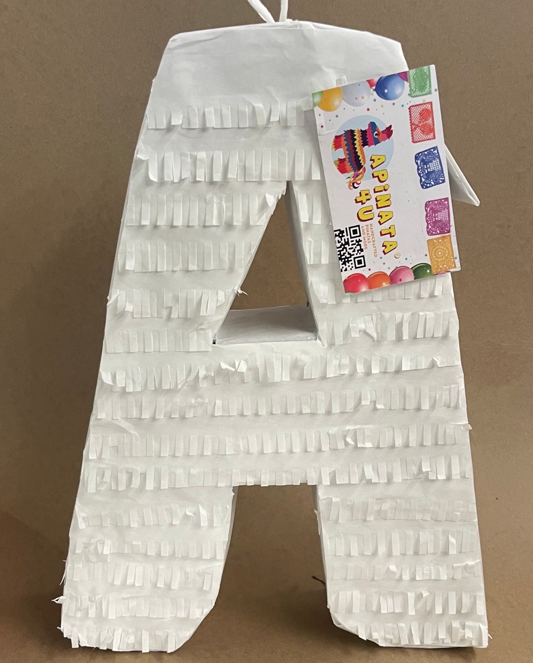 Handcrafted Letter Pinata: Custom Color, 20