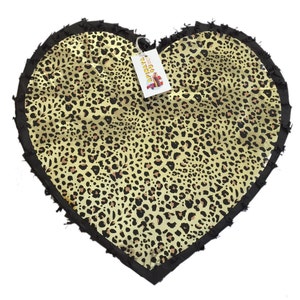 Black & Leopard Print Heart Pinata Valentine&#39;s Day Pinata