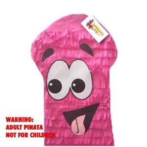 Adult Party Pinata, Pink Pinata Perfect for Adult Celebrations, Tall Bachelor Bachelorette Party Last Fling, Ready to Ship