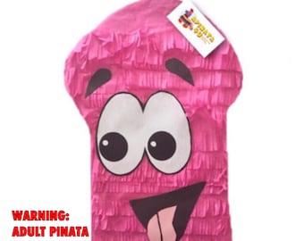 Sale! Ready To Ship! Handcrafted Custom Made Pecker Pinata Hot Pink Color  20" Tall Bachelor Bachelorette Party Last Fling Girls Night Out