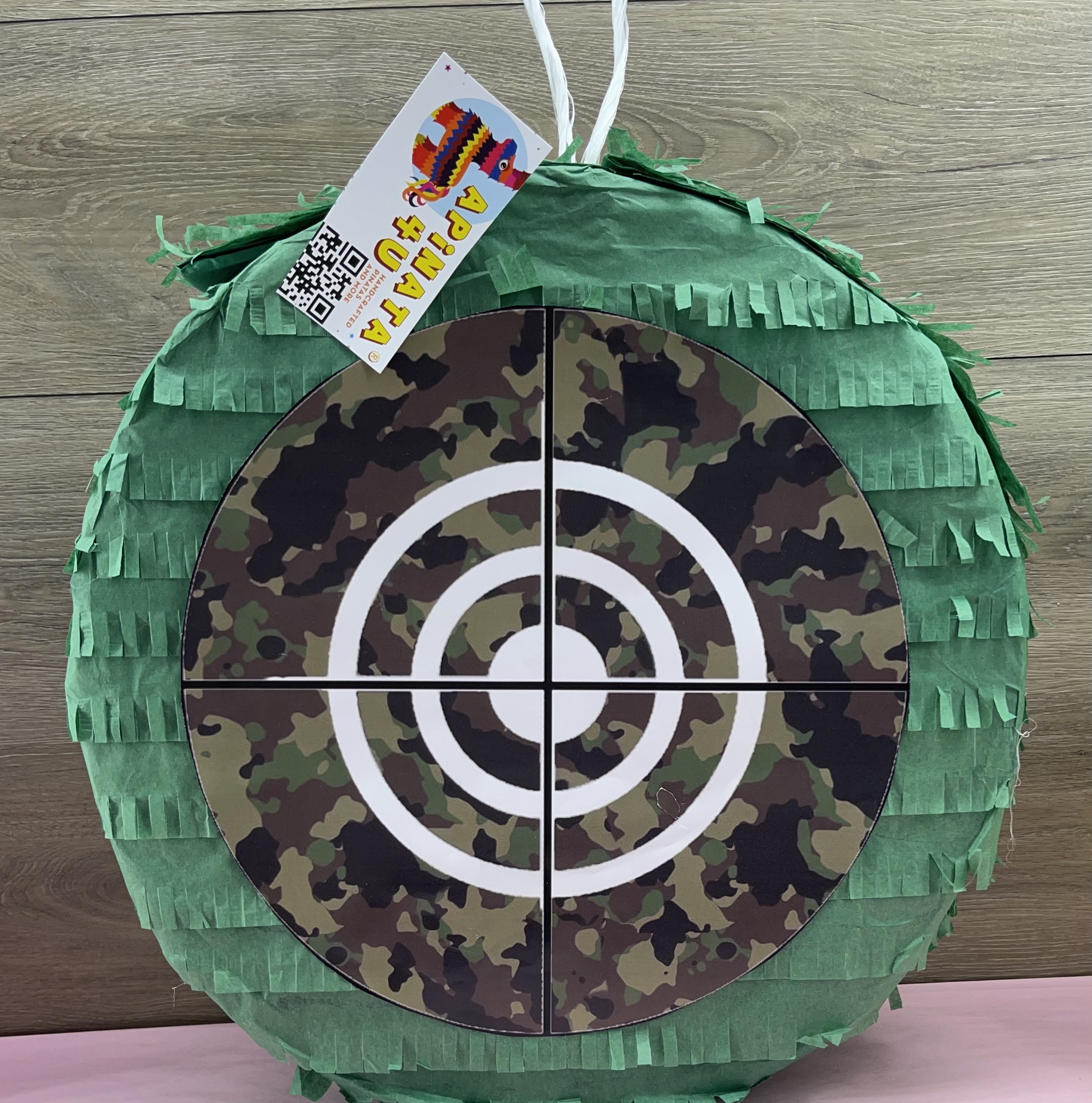 Green Camouflage Pinata, Army Themed Birthday Party Celebration ...