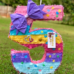 Large Number Five Pinata Fifth Birthday Oversized Bow Accent - Etsy