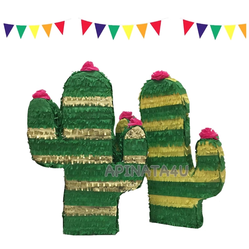 Pinata Row Handcrafted Cactus Pinata: Fiesta Party Favor, Ready to Ship - Etsy