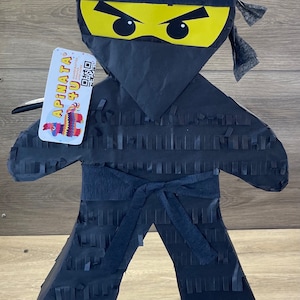 New! Sale! 20 Ninja Pinata Black Color Ninja Themed Birthday Party Supplies Martial Arts Birthday Teens Party 6th 7th 8th 9th, Ready to Ship